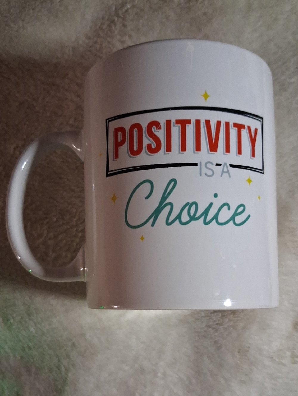 Positivity Is a Choice White Ceramic Mug BRAND NEW!